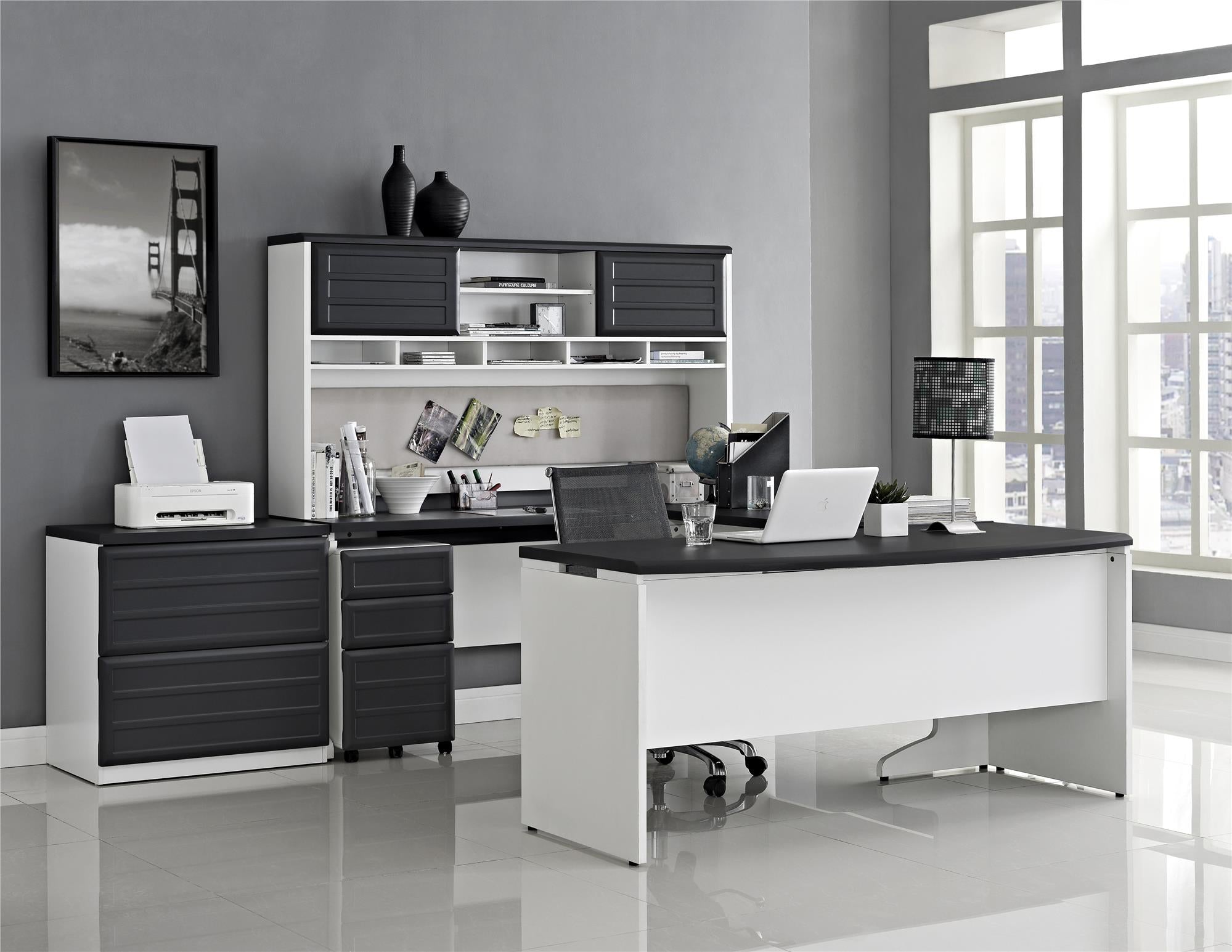 Ameriwood Home Pursuit Mobile File Cabinet - Gray