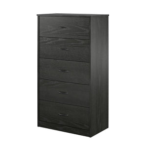 Ameriwood Home Emery 5 Drawer Dresser - Black Oak - 5 Drawer