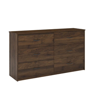 Ameriwood Home Emery 6 Drawer Dresser - Florence Walnut