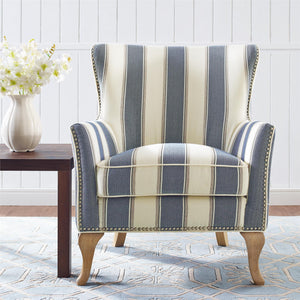 DHP Reva Accent Chair - Blue Stripe