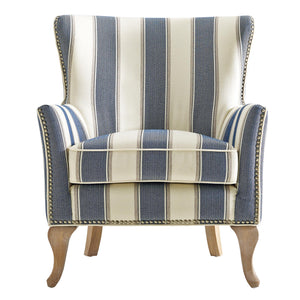 DHP Reva Accent Chair - Blue Stripe