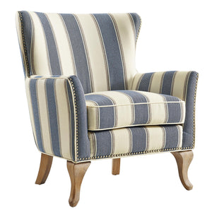 DHP Reva Accent Chair - Blue Stripe