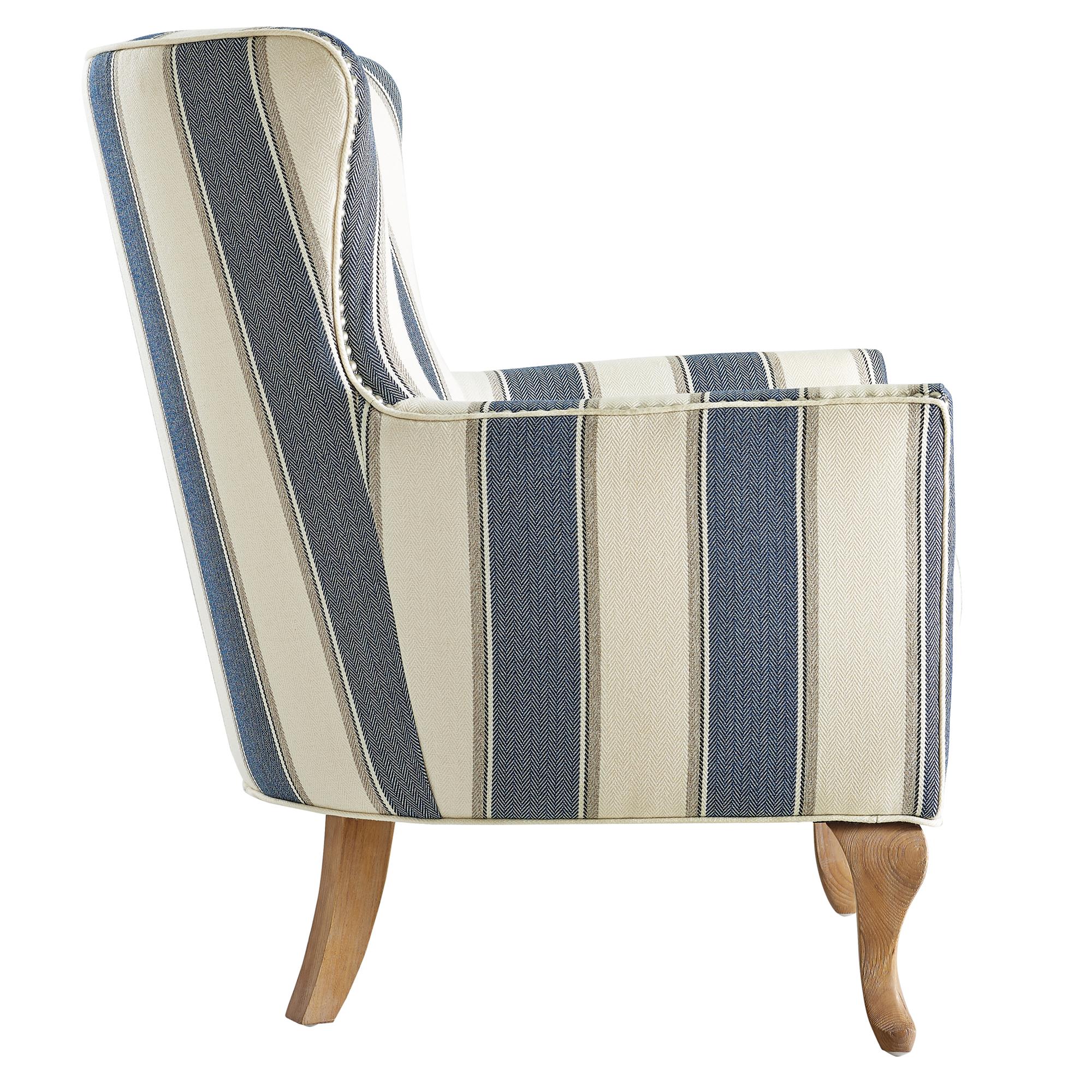 DHP Reva Accent Chair - Blue Stripe