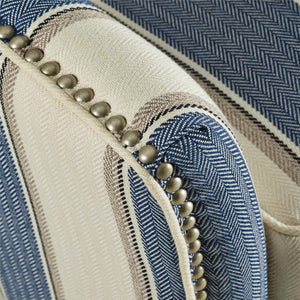 DHP Reva Accent Chair - Blue Stripe
