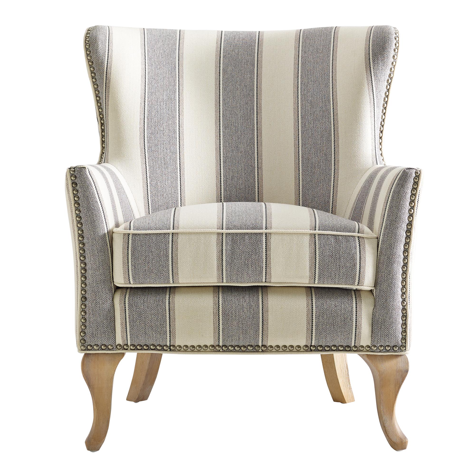 DHP Reva Accent Chair - Gray Stripe