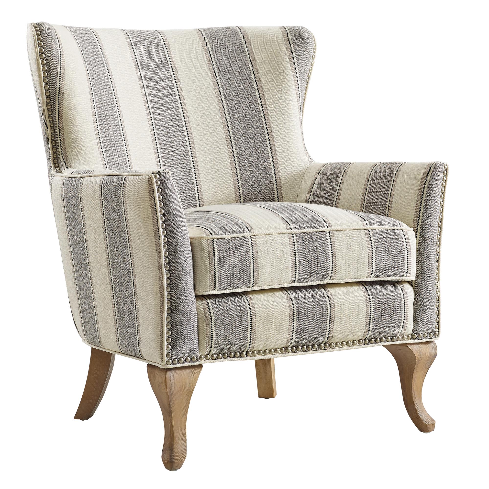DHP Reva Accent Chair - Gray Stripe