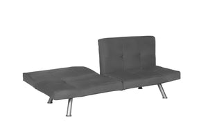 DHP Contempo Futon Sofa Bed - Gray