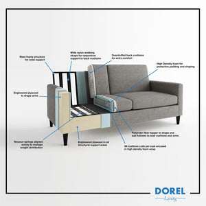 DHP Kaci Sofa - Gray