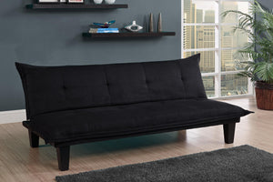 DHP Lodge Futon Sofa Bed - Black
