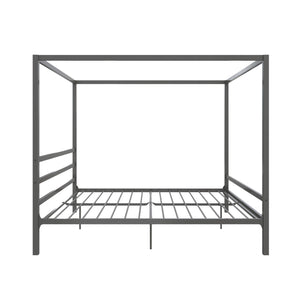 DHP Modern Metal Canopy Bed - Gray - King