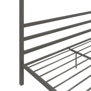 DHP Modern Metal Canopy Bed - Gray - King