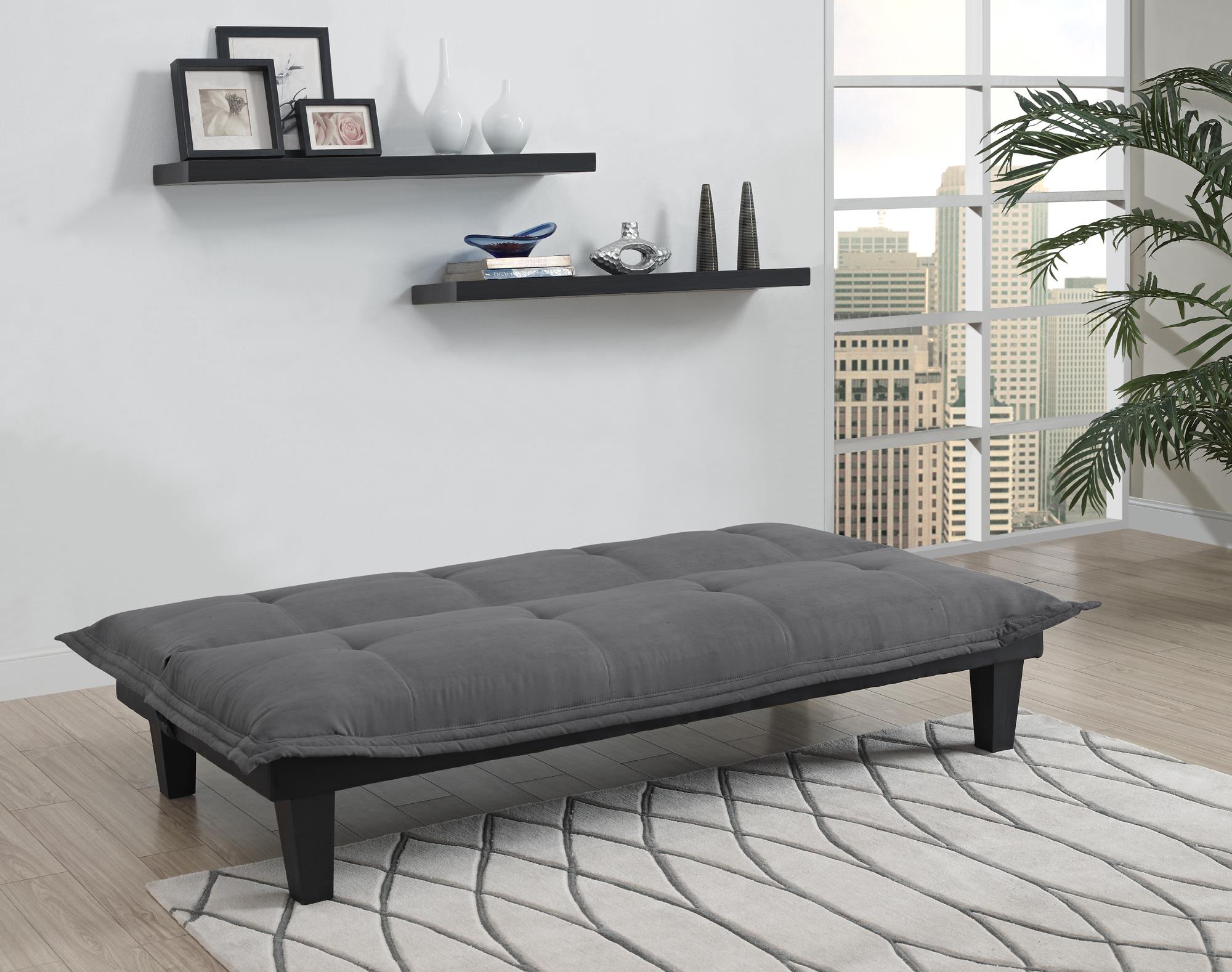 DHP Lodge Futon Sofa Bed - Dark Gray