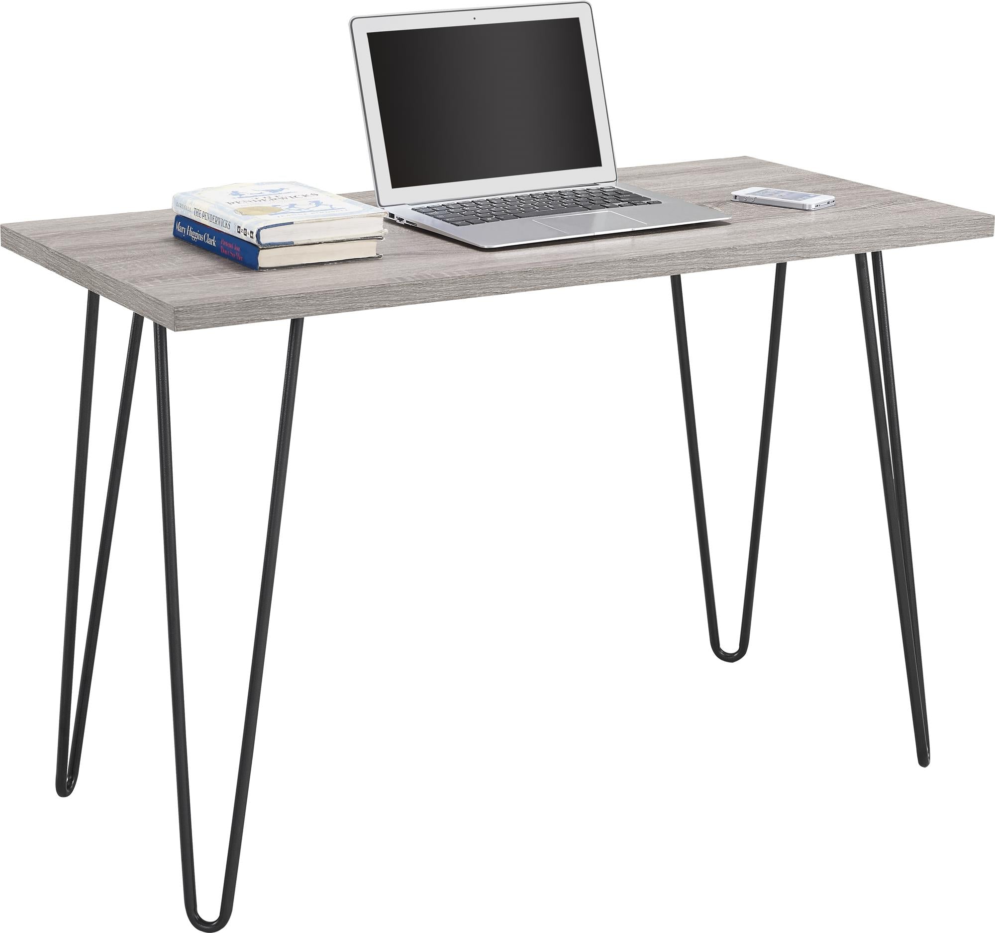 Ameriwood Home Owen Retro Computer Desk - Distressed Gray Oak