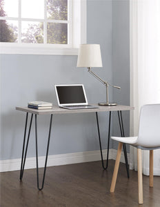 Ameriwood Home Owen Retro Computer Desk - Distressed Gray Oak
