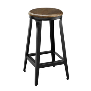 DHP Kelsey Kitchen Island with 2 Stools - White