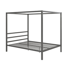 DHP Modern Metal Canopy Bed - Gray - Queen
