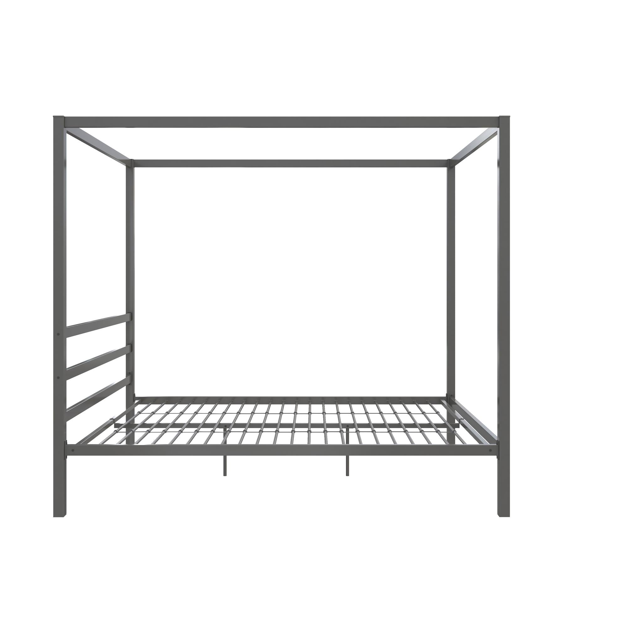 DHP Modern Metal Canopy Bed - Gray - Queen