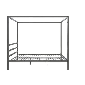 DHP Modern Metal Canopy Bed - Gray - Queen