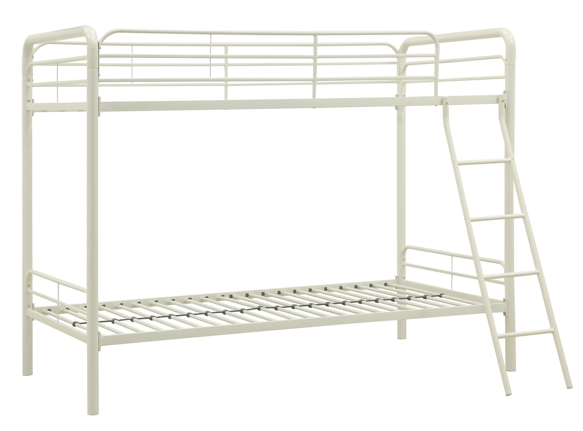 DHP Dusty Kids' Bunk Bed - White - Twin-Over-Twin