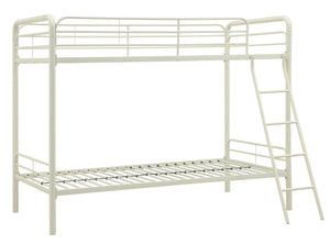 DHP Dusty Kids' Bunk Bed - White - Twin-Over-Twin