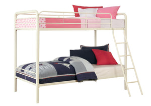 DHP Dusty Kids' Bunk Bed - White - Twin-Over-Twin