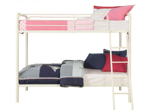 DHP Dusty Kids' Bunk Bed - White - Twin-Over-Twin
