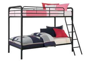 DHP Dusty Kids' Bunk Bed - Black - Twin-Over-Twin