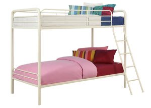 DHP Dusty Kids' Bunk Bed - White - Twin-Over-Twin