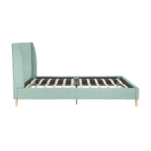 Novogratz Her Majesty Upholstered Bed - Green - Queen