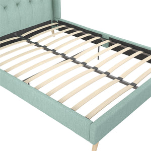Novogratz Her Majesty Upholstered Bed - Green - Queen