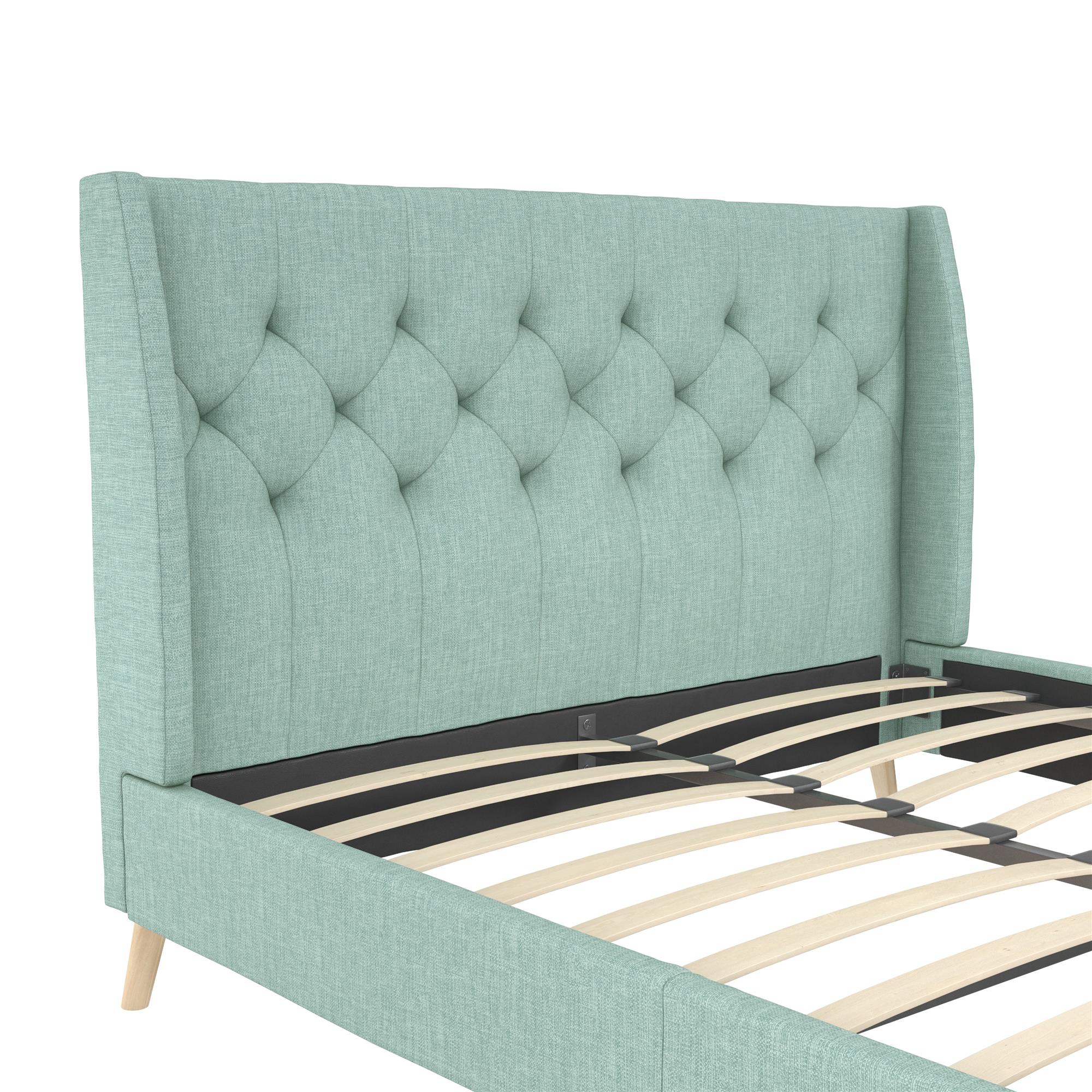 Novogratz Her Majesty Upholstered Bed - Green - Queen