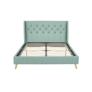 Novogratz Her Majesty Upholstered Bed - Green - Queen
