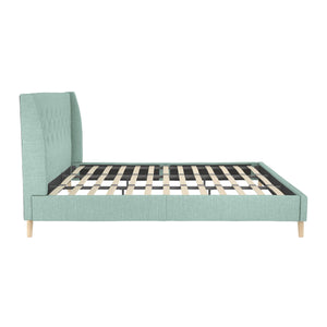 Novogratz Her Majesty Upholstered Bed - Green - King