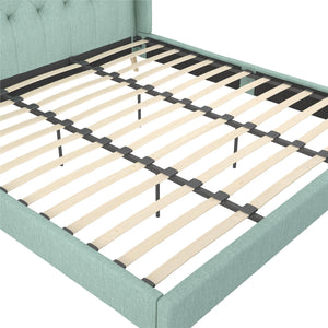 Novogratz Her Majesty Upholstered Bed - Green - King