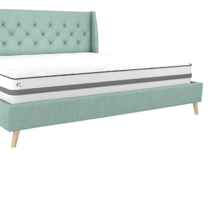 Novogratz Her Majesty Upholstered Bed - Green - King