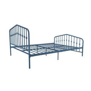 Novogratz Bushwick Metal Bed - Sea Blue - Queen