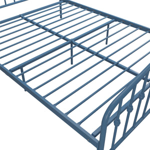 Novogratz Bushwick Metal Bed - Sea Blue - Queen