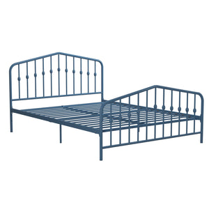 Novogratz Bushwick Metal Bed - Sea Blue - Queen