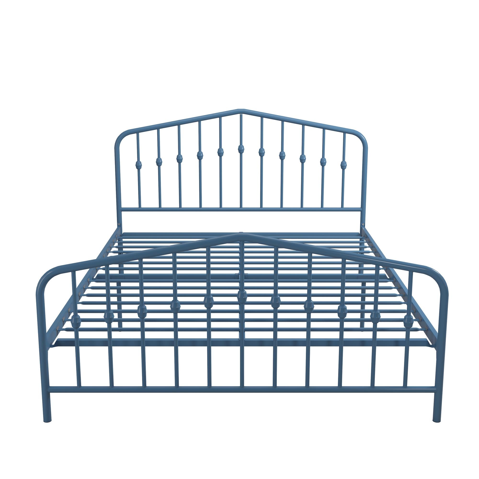 Novogratz Bushwick Metal Bed - Sea Blue - Queen