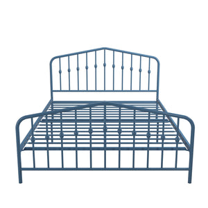 Novogratz Bushwick Metal Bed - Sea Blue - Queen
