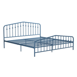 Novogratz Bushwick Metal Bed - Sea Blue - King