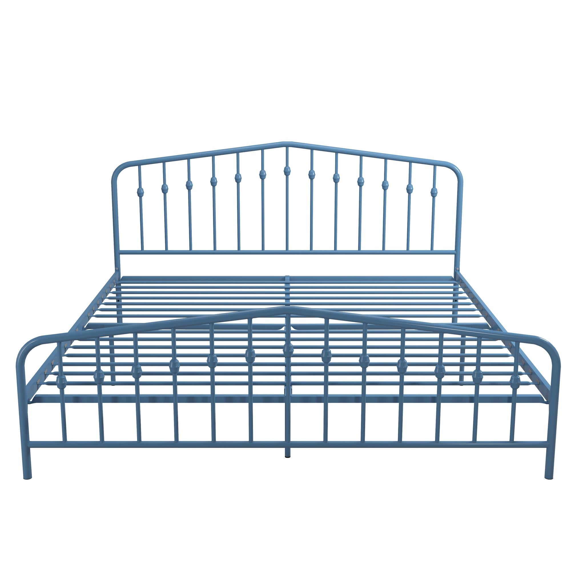 Novogratz Bushwick Metal Bed - Sea Blue - King