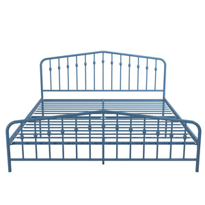 Novogratz Bushwick Metal Bed - Sea Blue - King