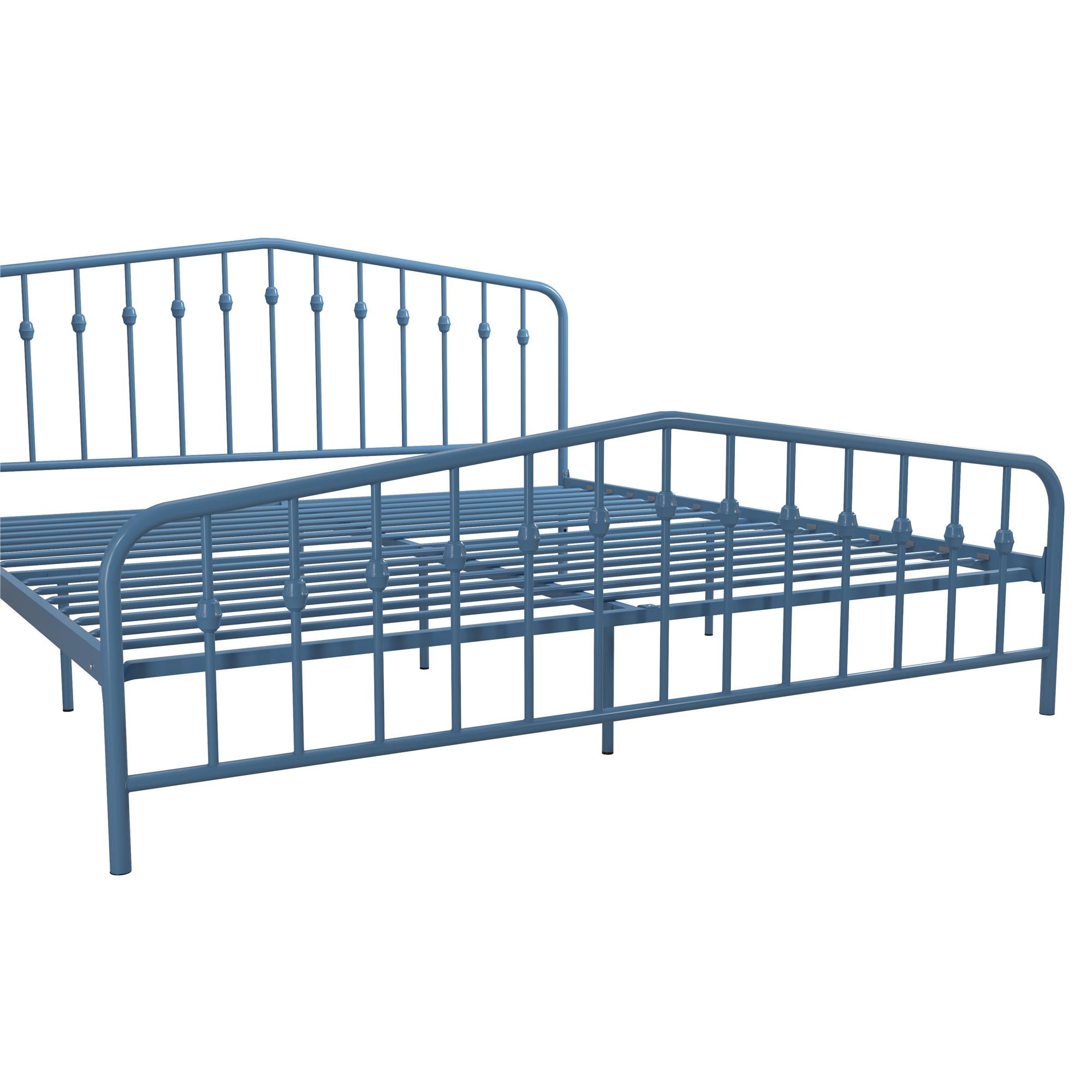 Novogratz Bushwick Metal Bed - Sea Blue - King