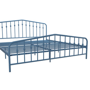 Novogratz Bushwick Metal Bed - Sea Blue - King