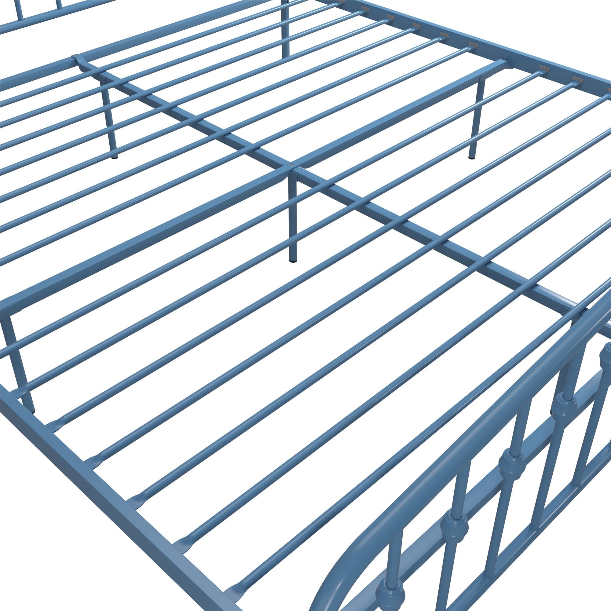 Novogratz Bushwick Metal Bed - Sea Blue - King