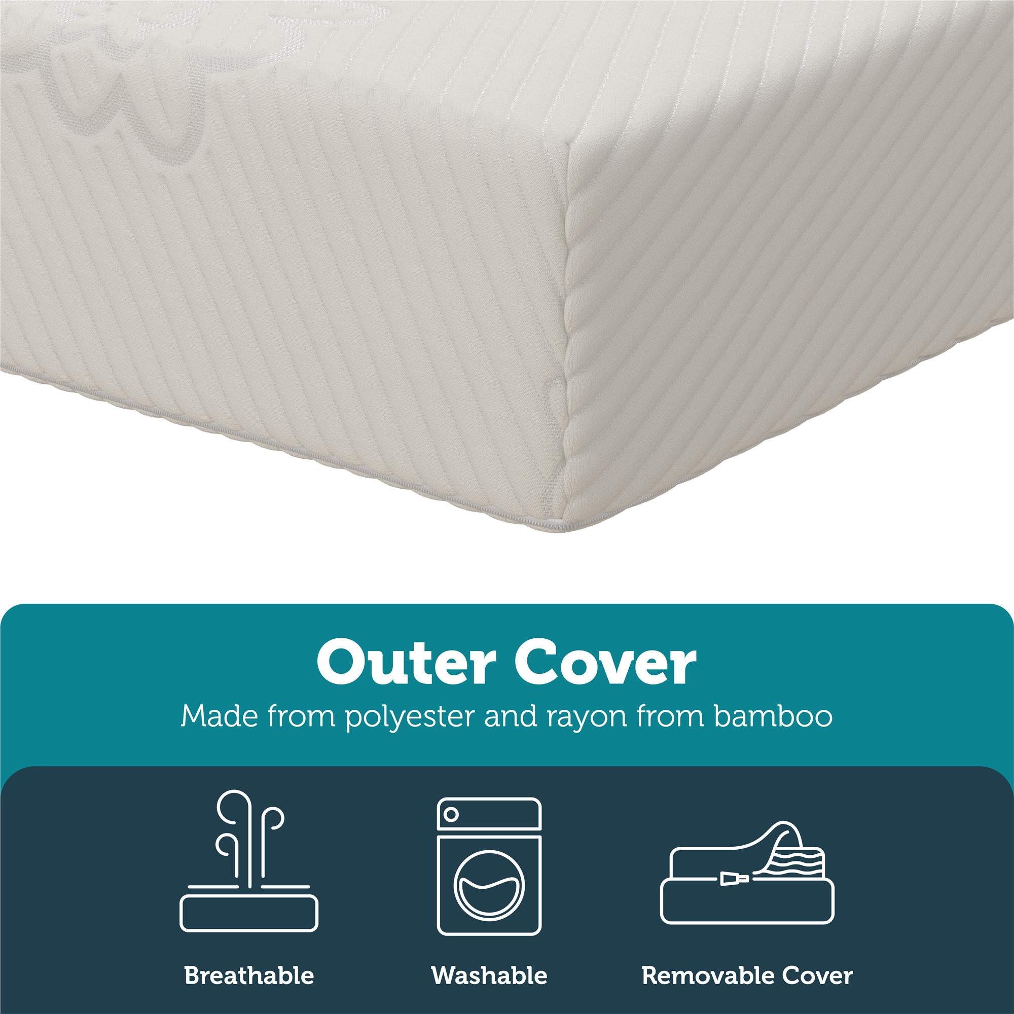 Safety 1st Little Angels Firm Crib & Toddler Bed Mattress - White - Crib & Toddler Mattress
