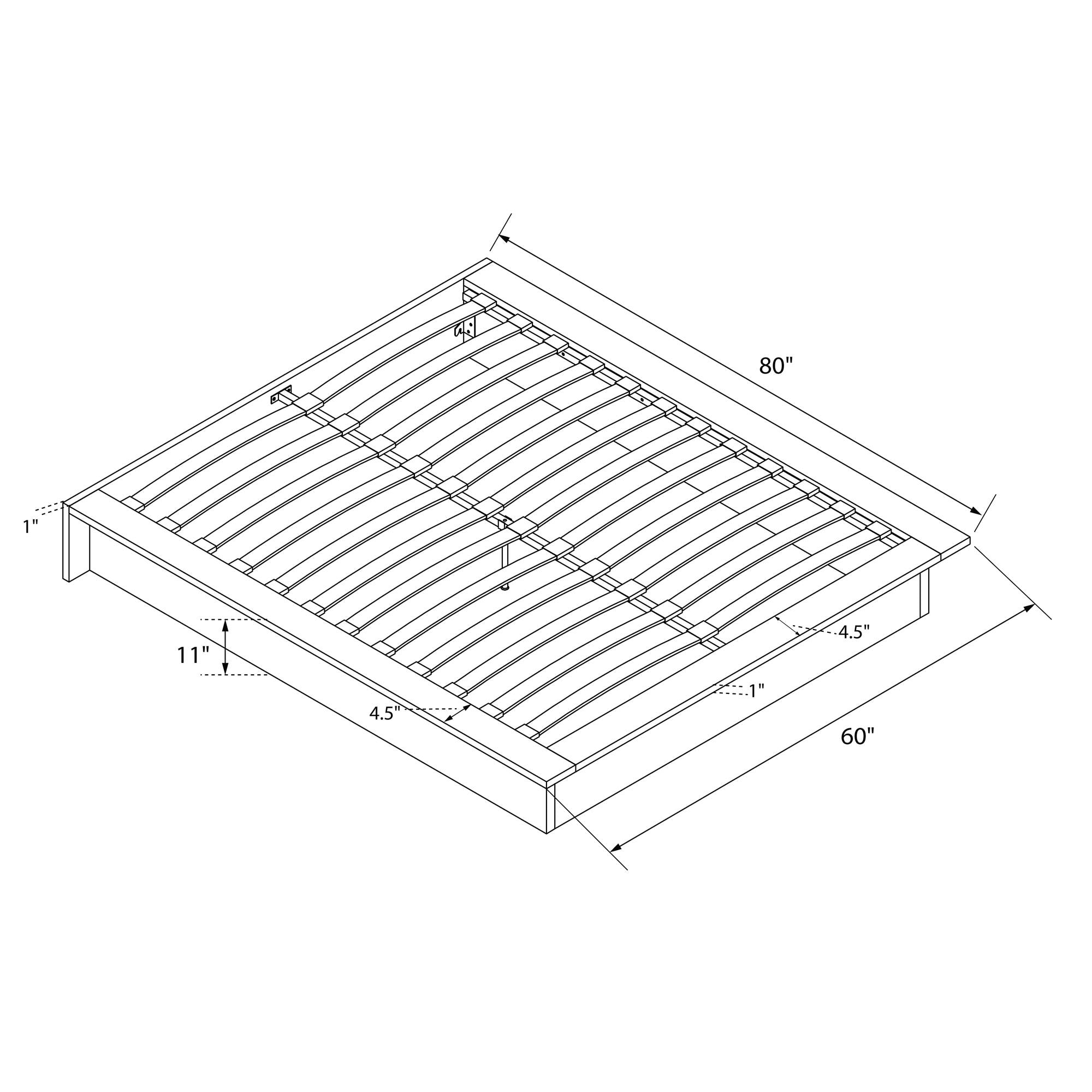 DHP Maven Bed Frame - Black - Queen