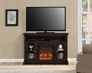 Ameriwood Home Brooklyn Electric Fireplace TV Console for TVs up to 50" - Espresso