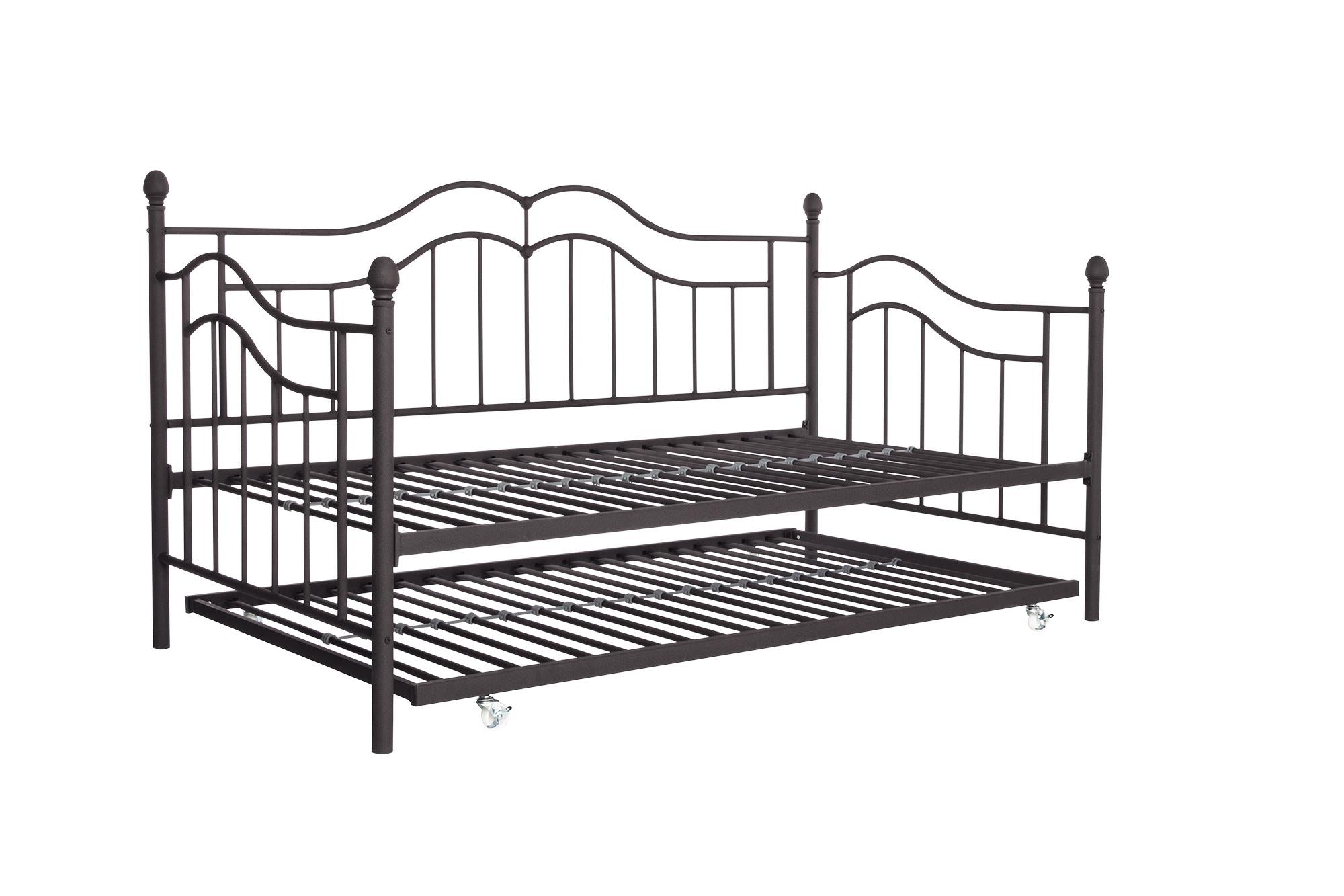 DHP Tokyo Metal Daybed with Trundle - Bronze - Twin